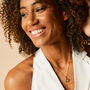 Third Eye Chakra Sapphire Gold Vermeil Necklace, thumbnail 2 of 11