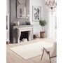 Machine Washable Tufted Cream Rug, thumbnail 3 of 8