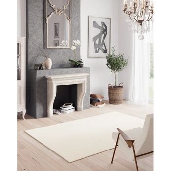 Machine Washable Tufted Cream Rug, 3 of 8