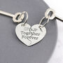 Personalised Couples Gift Together Forever Keyring, thumbnail 4 of 6