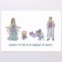 Personalised Monsters Family Print, thumbnail 8 of 10
