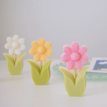 Pastel Flower Candles, 4 of 5
