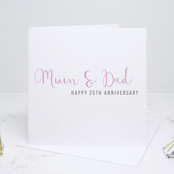 Personalised Anniversary Calligraphy Card, 2 of 4