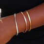 Sterling Silver Soft Twist Bangle Bracelet, thumbnail 7 of 7