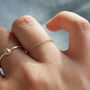 9ct Yellow Gold Trace Chain Ring, thumbnail 3 of 4