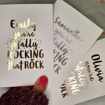 'Totally Rocking That Rock' Engagement Card, 8 of 10