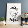 Daddy, You Are My Hero Print Father's Day, thumbnail 2 of 4