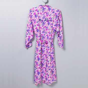 Personalised Floral Beach Cover Up Kimono, 5 of 8