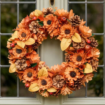 Autumn Floral Door Wreath Collection, 2 of 7