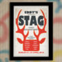 Personalised Stag Wedding Print, thumbnail 1 of 4
