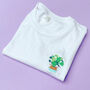 House Plant Embroidered T Shirt, thumbnail 3 of 5