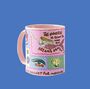 Mermaid Magic Law Of Attraction Pink Coffee Tea Mug, thumbnail 1 of 8