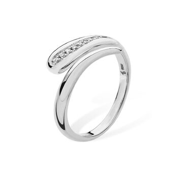 925 Sterling Silver Skinny Drip Snake Ring, 2 of 6