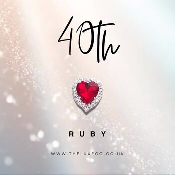Scented Ruby Wedding Personalised Anniversary Card, 7 of 10