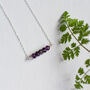 Sterling Silver Amethyst Gemstone Necklace, thumbnail 5 of 6