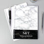 Personalised Marble Wedding Planner A5 Notebook, thumbnail 2 of 6