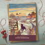 Spaniel Heathland Dog Walking Christmas Card, thumbnail 1 of 9