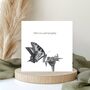 With Love Butterfly Sympathy Greeting Card, thumbnail 1 of 6