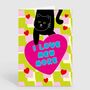I Love Mew More Black Cat Love Card From The Cat, thumbnail 2 of 2
