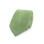 Wedding Handmade 100% Brushed Cotton Tie In Sage Green | Groomsmen Ties, thumbnail 3 of 9