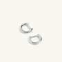 Huggie Hoop Earrings Silver Or Gold Vermeil Plated, thumbnail 3 of 7