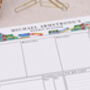 Book Design Personalised Weekly Planner Desk Pad, thumbnail 2 of 4