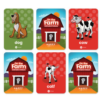 'On the Farm' Animal And Colour Activity Flashcards, 2 of 3