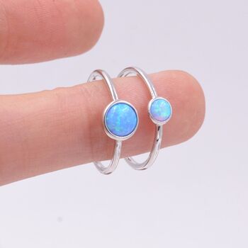 Sterling Silver Opal Ring, 2 of 11
