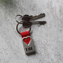 Personalised Heart Metal Keyring For Valentine's Day, thumbnail 9 of 10