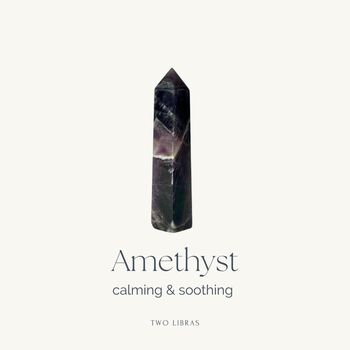 Amethyst Crystal Healing Tower Point For Calm, 5 of 5