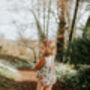 Ada Flora Pleated Romper, thumbnail 2 of 2