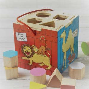 zoo shape sorter