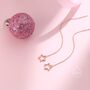 Sterling Silver Open Star Long Ear Threaders, thumbnail 3 of 9