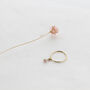 Gold Filled Rose Pearl Charm Stacking Ring, thumbnail 11 of 11
