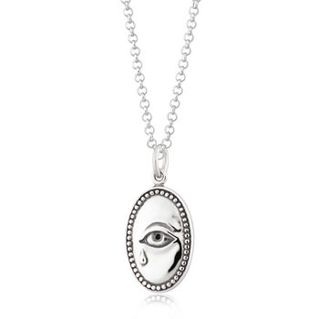 Sterling Silver Crying Eye Necklace, 7 of 7