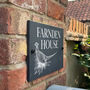 Personalised Country Pheasant House Number Sign, thumbnail 2 of 3