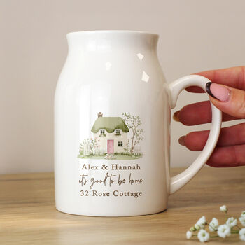 Personalised Country Cottage Jug Vase, 3 of 4