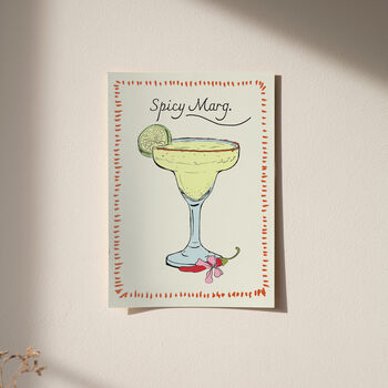 Spicy Marg Margarita Cocktail Print, 3 of 12