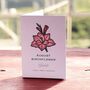 August Birth Flower Gladioli Card, thumbnail 2 of 2