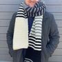 Earn Your Stripes Scarf 100% Merino Knitting Kit, thumbnail 4 of 8