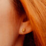 Baby Pine Cone Earrings Gold/Silver, thumbnail 2 of 11