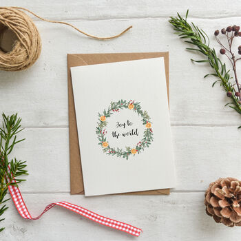 Merry Christmas Wreath Card, 2 of 4