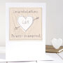 Personalised Cupids Arrow Engagement Card, thumbnail 1 of 9