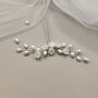 Pearl Flower Bridal Hair Pin With Gold Or Silver Wire, thumbnail 9 of 13