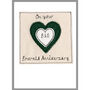 Personalised Emerald 55th Wedding Anniversary Card, thumbnail 8 of 12