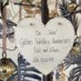 Personalised Golden Wedding Anniversary Gift Heart, thumbnail 4 of 4