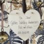 Personalised Golden Wedding Anniversary Gift Heart, thumbnail 5 of 6