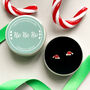 Silver Christmas Earrings, Santa Hats, In A Gift Tin, thumbnail 1 of 8