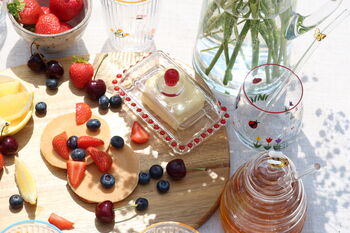 Glass Beehive Honey Jar With Glass Dipper, 5 of 6
