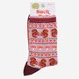 Women's Bamboo Socks Red Squirrel Fair Isle, thumbnail 5 of 5